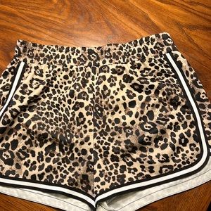 Animal print shorts